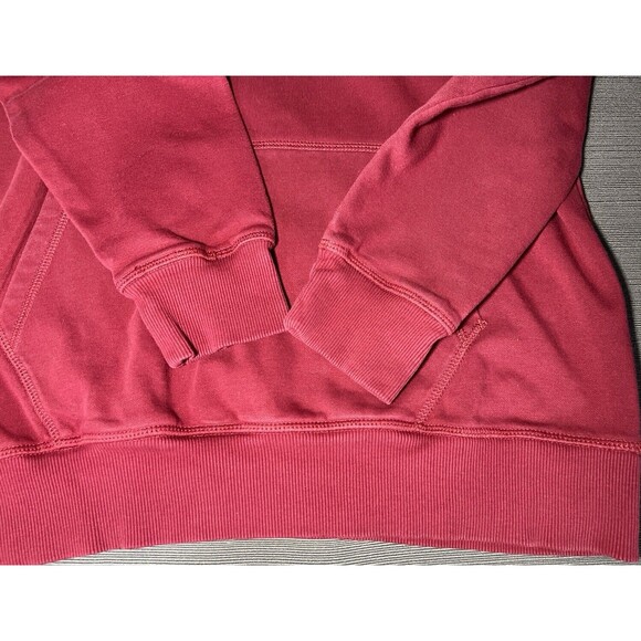 Gymshark Men’s Sz Large Maroon Hoodie Black Logo Sweatshirt Gym Training Work - Picture 9 of 12